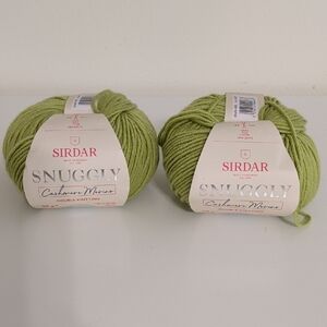 Sirdar Snuggly Cashmere Merino DK Yarn Shade‎ 468 Green 2 Balls 50g Each